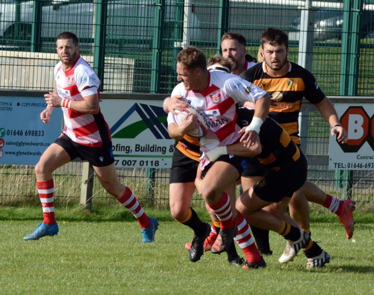 Dan Jenkins - on the burst for Milford Haven